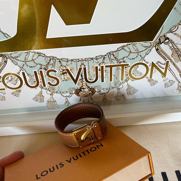 Louis Vuitton Leather Koala Nomade LV Cuff Bracelet - Picture 12 of 14